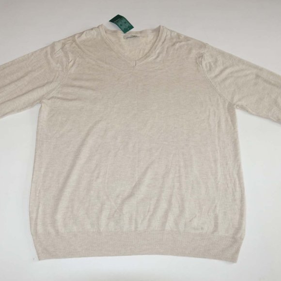 Hawker Rye Men's V-Neck Sweater Size XXL NWT Beige Pullover Stitch Fix 2XL - Picture 1 of 5